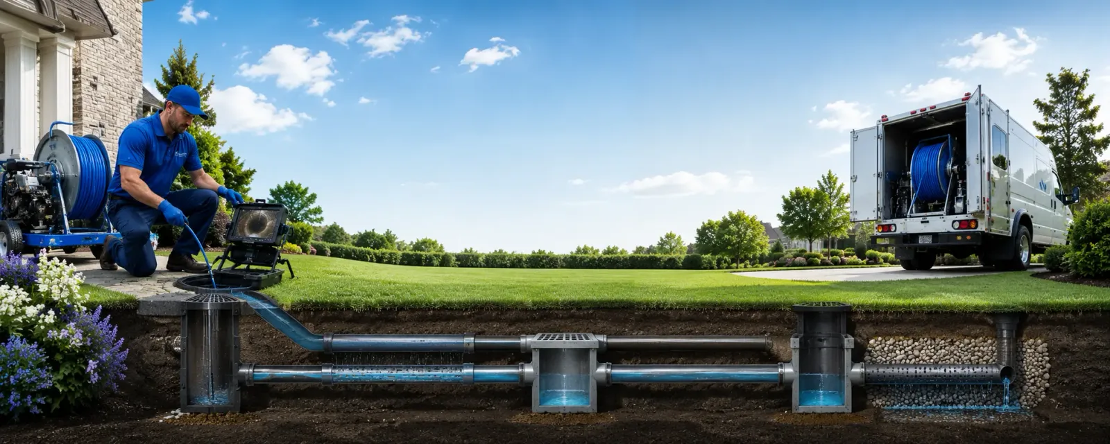 Outdoor drain cleaning information for Tabor, IA